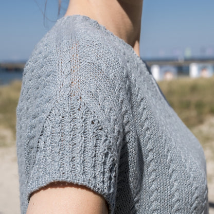 Edwardian Tee | nattes fines en Tynn Line de Sandnes Garn