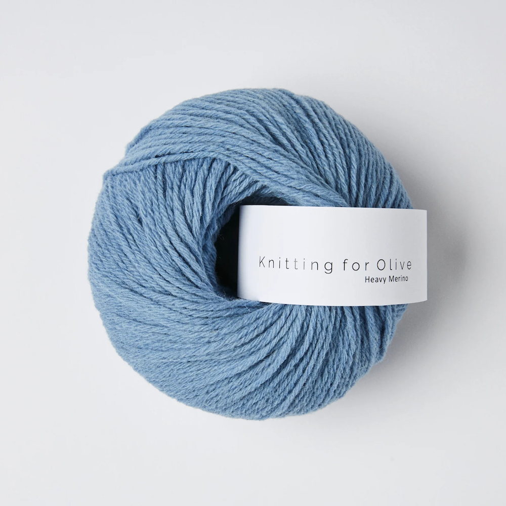 Knitting for Olive Heavy Merino Farbe dove blue