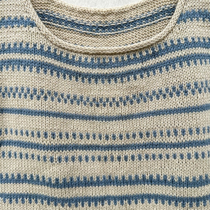 Lima Top | motif graphique en coton mérinos de Knitting for Olive