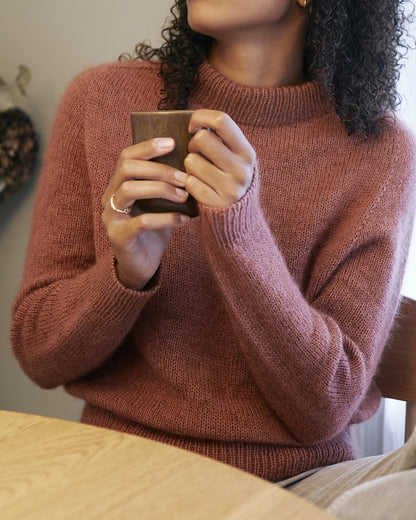 Carlie Sweater | décontracté et élégant en mérinos et Soft Silk Mohair de Knitting for Olive