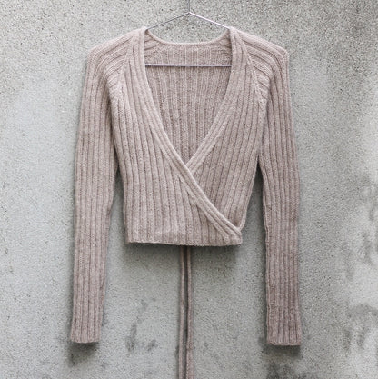 Darling Wrap | ravissant cardigan portefeuille en mérinos et soie douce