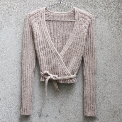 Darling Wrap | ravissant cardigan portefeuille en mérinos et soie douce