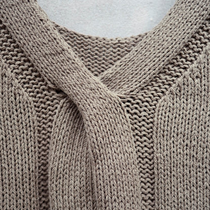 Twisted V-Top | zarter Zopf mit Pure Silk von Knitting for Olive