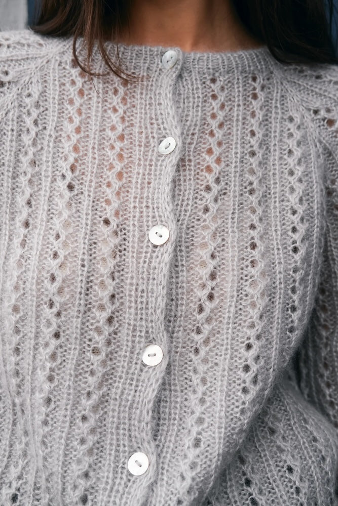 Waffle Cardigan Knitting for Olive mit Soft Silk Mohair von Knitting for Olive 