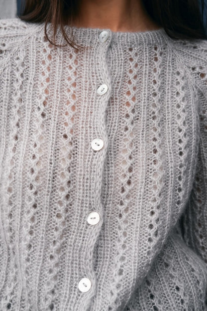 Waffle Cardigan Knitting for Olive mit Soft Silk Mohair von Knitting for Olive 