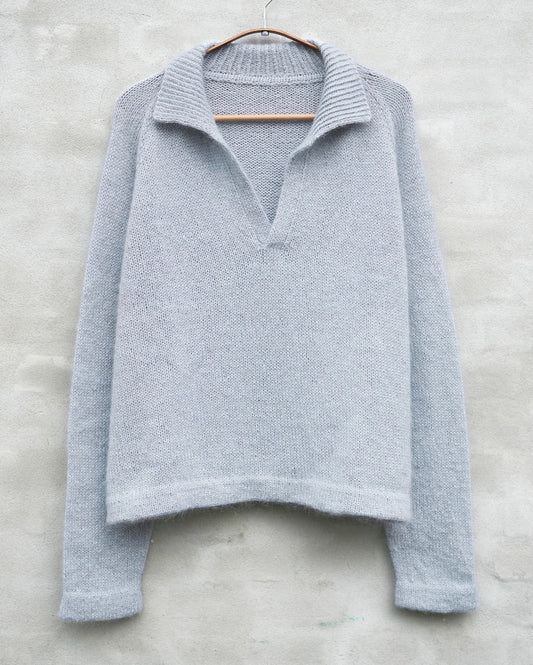 Wilson Sweater | zarter Polokragen aus Merino und Soft Silk Mohair von Knitting for Olive