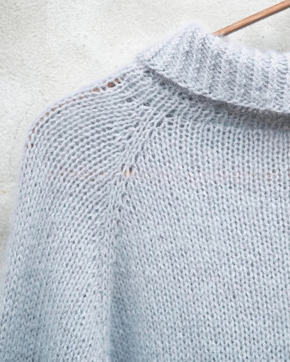 Wilson Sweater | zarter Polokragen aus Merino und Soft Silk Mohair von Knitting for Olive