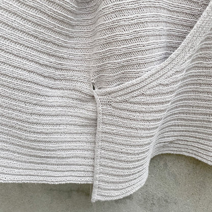 Yoko Top | Haut cache-cœur en soie pure de Knitting for Olive