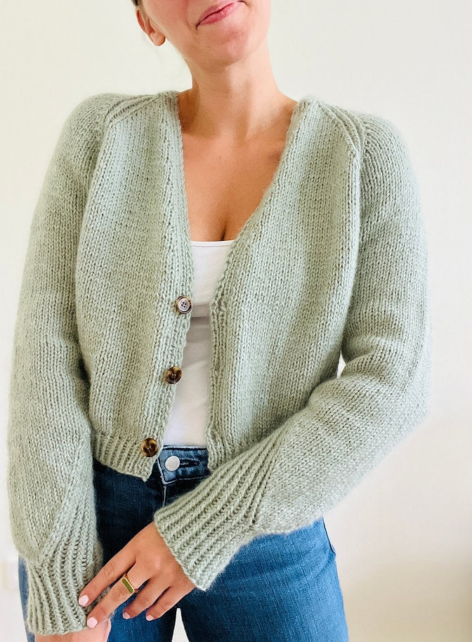 Kolibri by Johanna Edgar Cardigan mit Heavy Merino und Soft Silk Mohair von Knitting for Olive 11