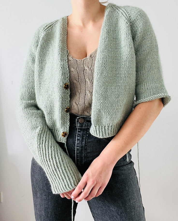 Kolibri by Johanna Edgar Cardigan mit Heavy Merino und Soft Silk Mohair von Knitting for Olive 5