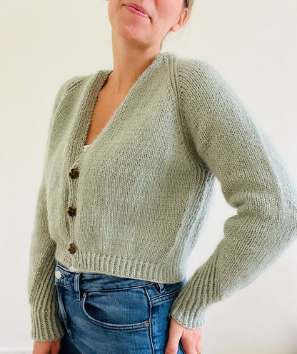 Kolibri by Johanna Edgar Cardigan mit Heavy Merino und Soft Silk Mohair von Knitting for Olive 9