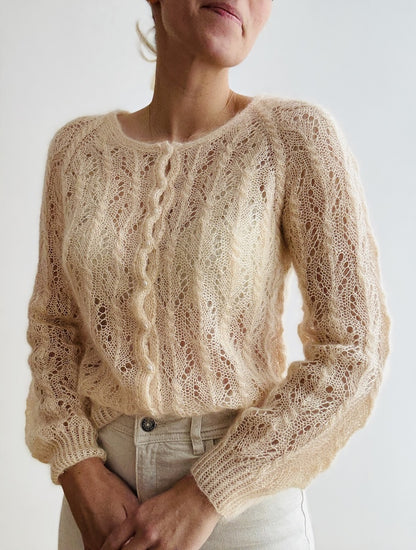 Cardigan Gerardina | délicat motif en Mohair Bliss de Pascuali