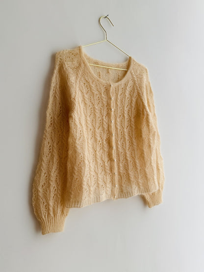 Cardigan Gerardina | délicat motif en Mohair Bliss de Pascuali