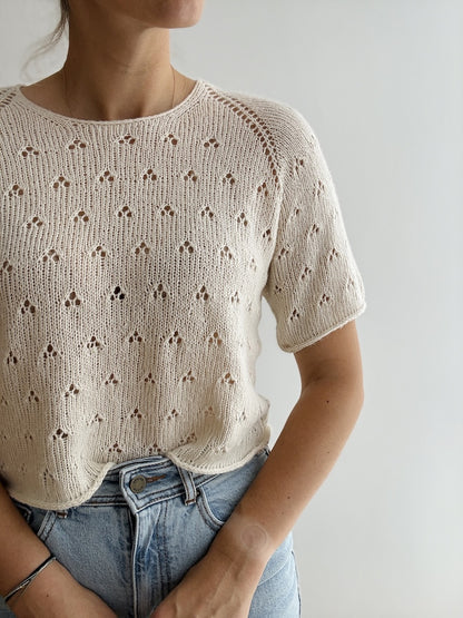 Lillie Tee | delicate lace pattern made from Suave by Pascuali