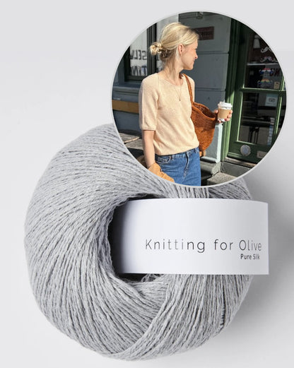 PetiteKnit Kumulus Tee O-neck mit Pure Silk von Knitting for Olive 11