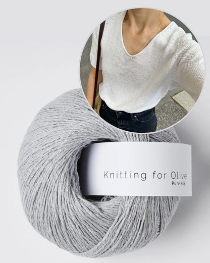 PetiteKnit Kumulus Tee mit Pure Silk von Knitting for Olive 12