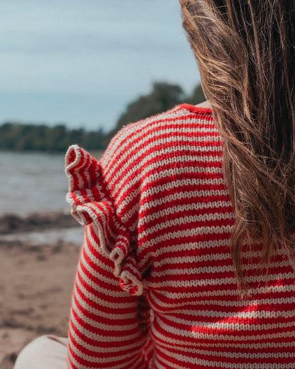 Kutovakika Chicka Cherry Sweater mit Double Sunday von Sandnes Garn 5