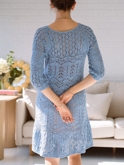 Robe Seashore | motif délicat en Tynn Line de Sandnes Garn