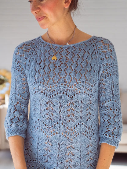 Robe Seashore | motif délicat en Tynn Line de Sandnes Garn
