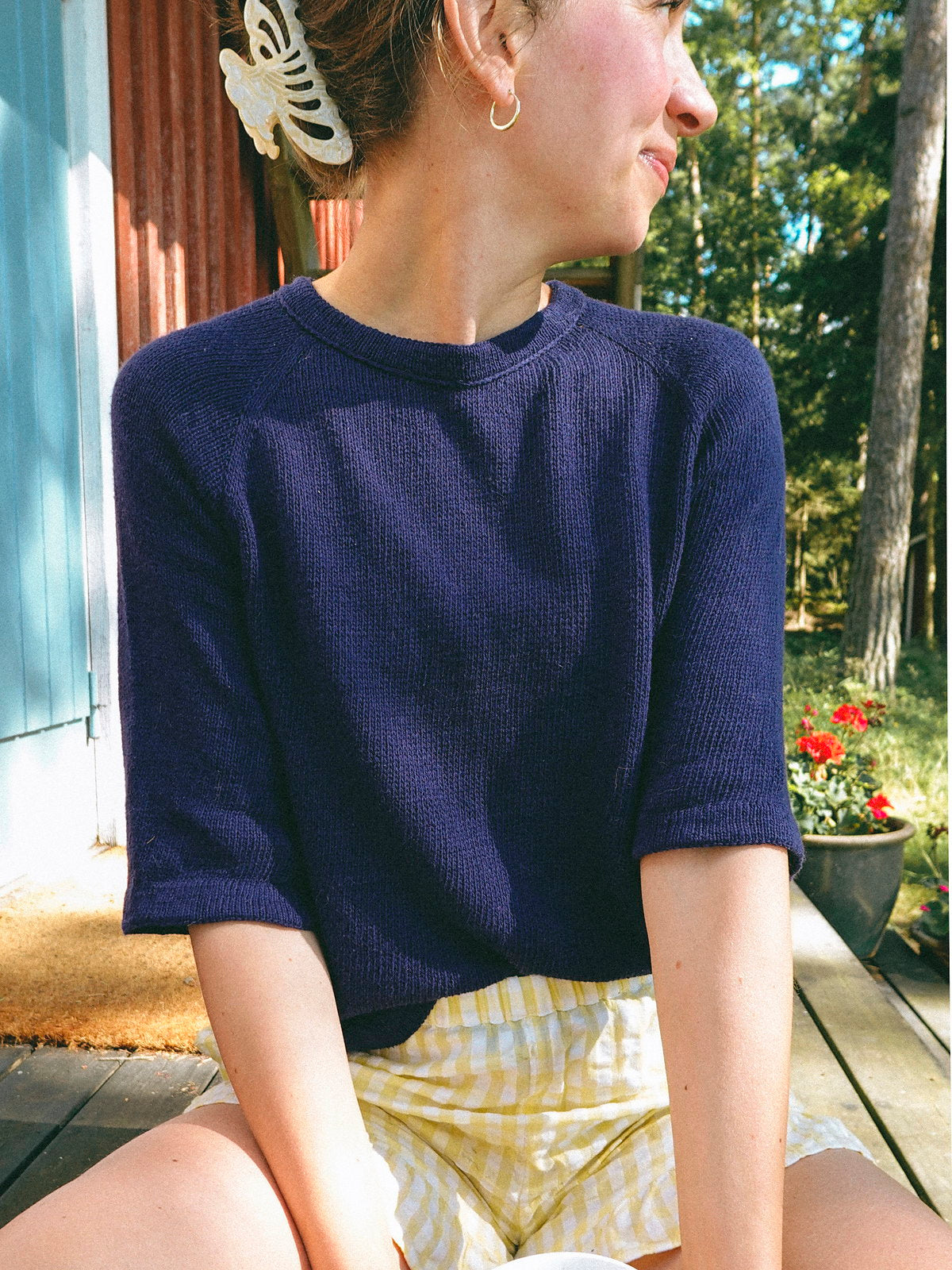 Vanilla Chilla Tee Light | let basic t-shirt i Tynn Line fra Sandnes Garn