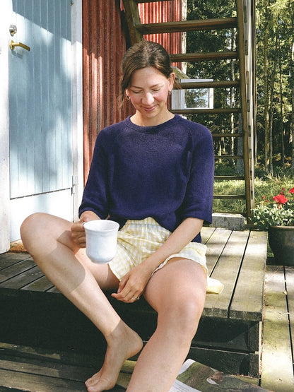 Vanilla Chilla Tee Light | let basic t-shirt i Tynn Line fra Sandnes Garn