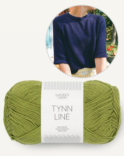 Vanilla Chilla Tee Light | let basic t-shirt i Tynn Line fra Sandnes Garn