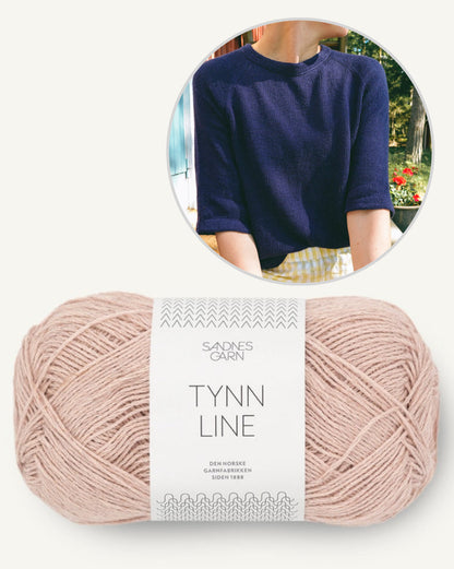 Vanilla Chilla Tee Light | let basic t-shirt i Tynn Line fra Sandnes Garn