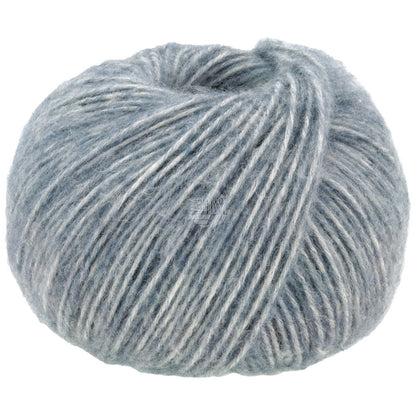 Lana Grossa Natural Alpaca Pelo graublau meliert 17