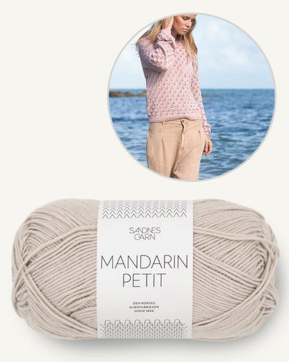 Laubpullover | delicate leaf pattern from Mandarin Petit by Sandnes Garn