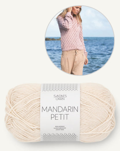 Laubpullover | delicate leaf pattern from Mandarin Petit by Sandnes Garn