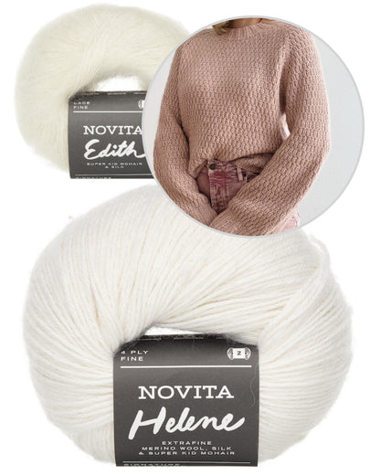 Pull Laurenz | motif délicat d'Helene et Edith de Novita