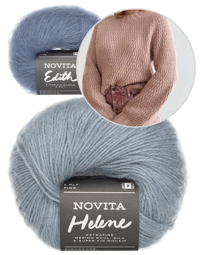 Pull Laurenz | motif délicat d'Helene et Edith de Novita