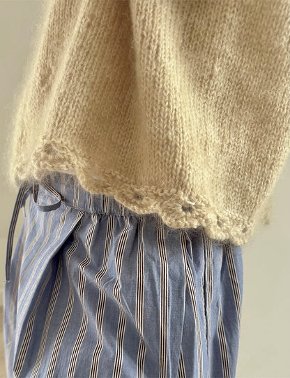 Cloveri kampsun | kerge ja pehme kampsun Sandnes Garni Ballerina Chunky Mohairist