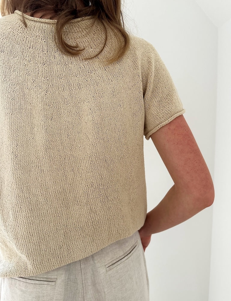 LeKnit Plain Yoke Tee 28 mit Pure Silk von Knitting for Olive 3
