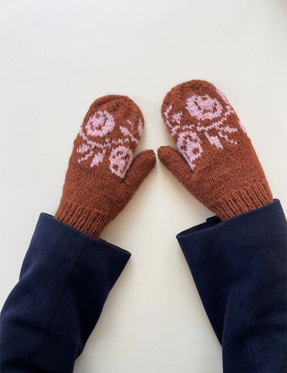 Rosie Mittens | vintage Muster aus Tynn Peer Gynt und Tynn Silk Mohair von Sandnes Garn