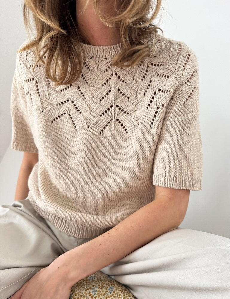 Tulipan Tee | zarte Blüten aus Line von Sandnes Garn