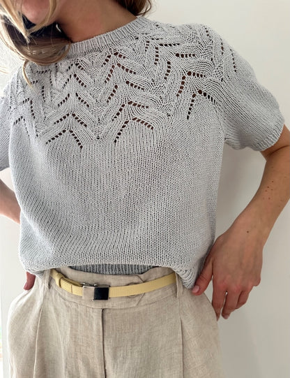 Tulipan Tee | zarte Blüten aus Line von Sandnes Garn