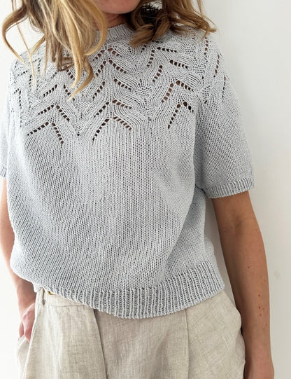 Tulipan Tee | zarte Blüten aus Line von Sandnes Garn