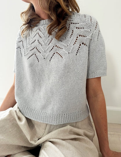 Tulipan Tee | zarte Blüten aus Line von Sandnes Garn