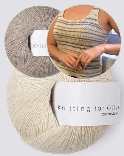 Lima Top | motif graphique en coton mérinos de Knitting for Olive