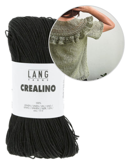 Linette Tee | zartes Shirt mit Rüschen aus Crealino von Lang Yarns