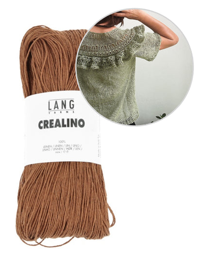 Linette Tee | zartes Shirt mit Rüschen aus Crealino von Lang Yarns