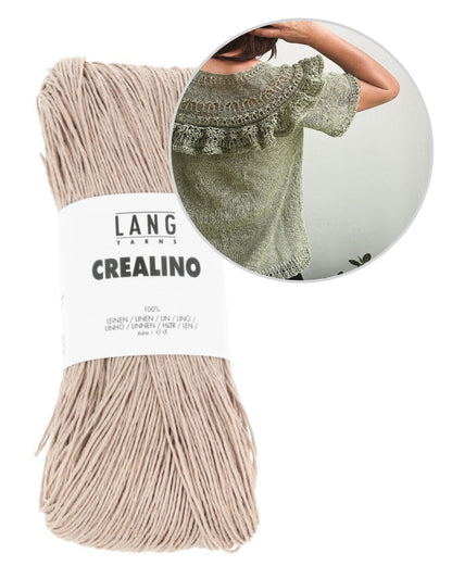 Linette Tee | zartes Shirt mit Rüschen aus Crealino von Lang Yarns