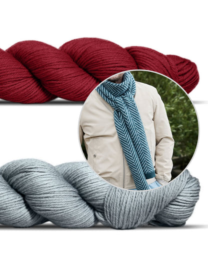 Linewalk šalallete | skujiņu raksts no Lovely Merino Treat dzijas no Rosy Green Wool