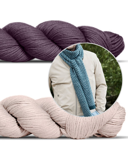 Linewalk šalallete | skujiņu raksts no Lovely Merino Treat dzijas no Rosy Green Wool