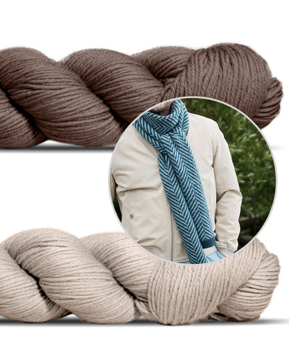 Linewalk šalallete | skujiņu raksts no Lovely Merino Treat dzijas no Rosy Green Wool
