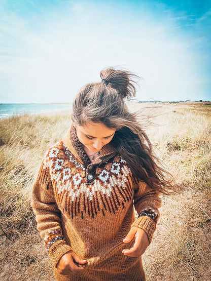 Hopi Polar Sweater von Linka Neumann als Strckset mit Alafosslopi von Lopi Island 3
