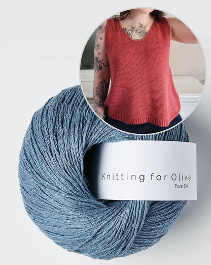 Liserne Top | feine A-Linie aus Pure Silk von Knitting for Olive