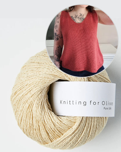 Liserne Top | feine A-Linie aus Pure Silk von Knitting for Olive
