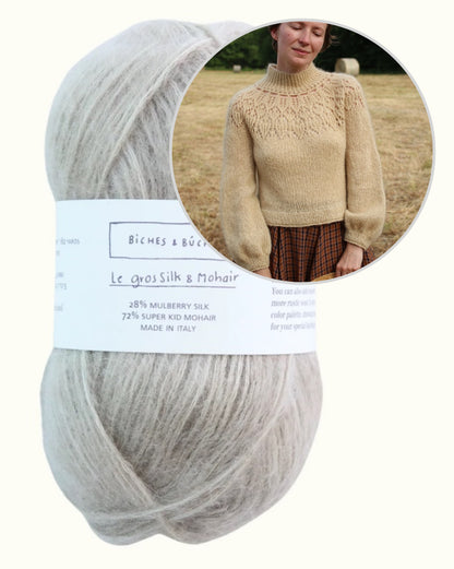 Listopera Sweater | zarte Bluse aus Le Gros Silk & Mohair von Biches & Bûches